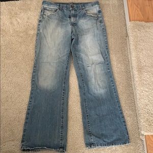 Men’s Carbon Distressed Jeans. Size 33/32.